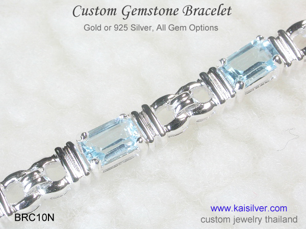 bracelet silver or gold custom collection 