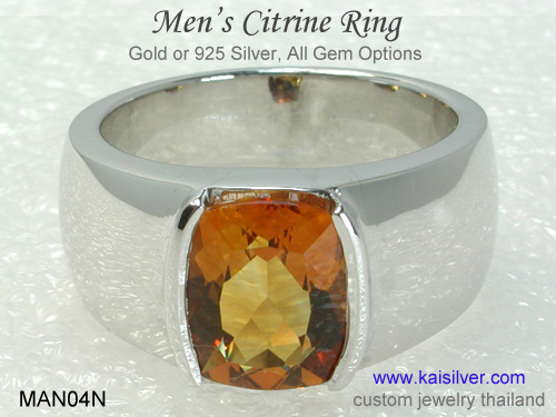 rings in white gold for men