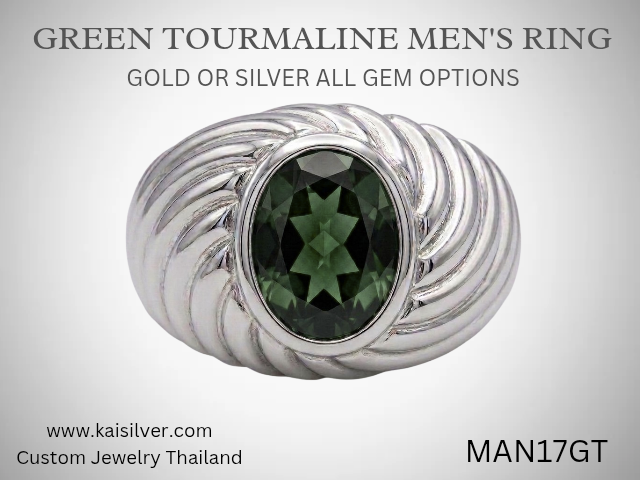 men's silver ring also in gol