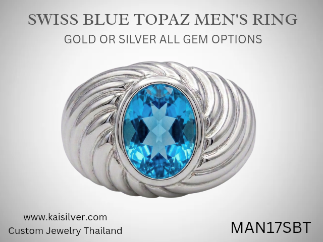 topaz gemstone rings for men