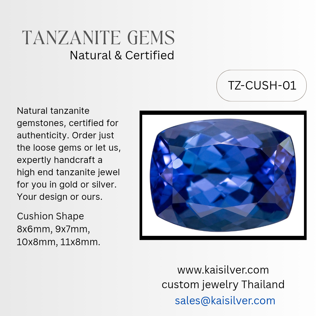 authentic and certified tanzanite gems