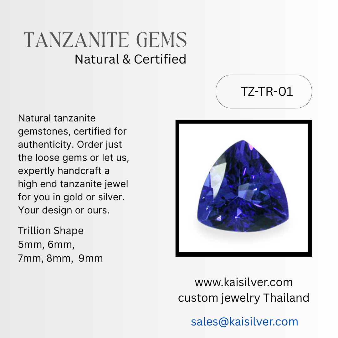 custom cut gemstones tanzanite